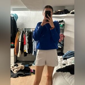Zara White High Waisted Shorts